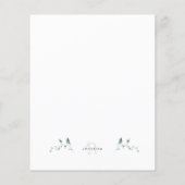 シンプル葉カスタム紙 (裏面)