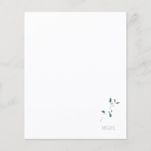 シンプル葉カスタム紙 (正面)