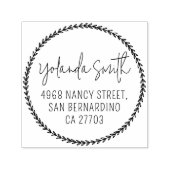 シンプル葉書道差出人住所 セルフインキングスタンプ (デザイン)