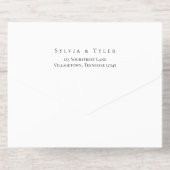 シンプル葉結婚株 オールインワン招待状 (背面)