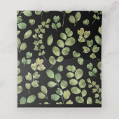 シンプル葉結婚株 プレイスカード (内部開封)