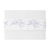 シンプル葉結婚病 招待状ベリーバンド (裏面例)