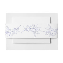 シンプル葉結婚病 招待状ベリーバンド