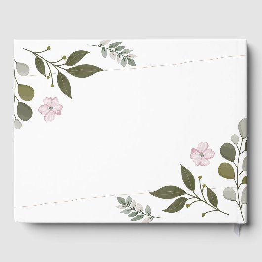 シンプル葉 ゲストブック (裏面)