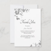 シンプル葬エレガント悔やみや弔慰 サンキューカード (正面)