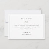 シンプル葬パーソナライズされた悔やみや弔慰 サンキューカード (正面)