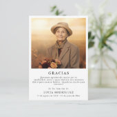 シンプル葬儀グラシアススペインの写真 サンキューカード (スタンド正面)