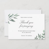 シンプル葬儀サンキューカード サンキューカード (正面)