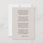 シンプル葬儀フォト悔やみや弔慰 サンキューカード (裏面)