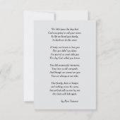 シンプル葬儀フォト悔やみや弔慰 サンキューカード (裏面)