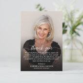 シンプル葬儀フォト悔やみや弔慰 サンキューカード (スタンド正面)