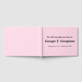 シンプル葬儀客名簿 ゲストブック (全面)