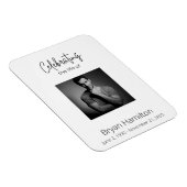 シンプル葬儀悔やみや弔慰写真記念 マグネット (右側)