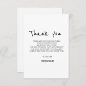 シンプル葬儀悔やみや弔慰 サンキューカード