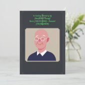 シンプル葬儀招待状カード シーズンカード (スタンド正面)