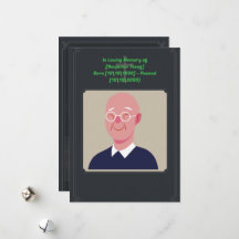 シンプル葬儀招待状カード