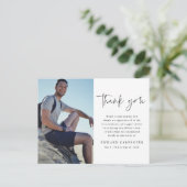 シンプル葬儀記念写真 ポストカード (スタンド正面)