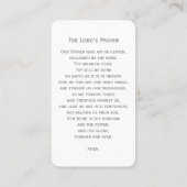 シンプル葬儀記念祈りの言葉フォトカード 名刺 (裏面)