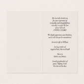 シンプル葬儀記念祈りの言葉フォトカード 名刺 (内部フラット)