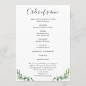 シンプル葬祭写真撮影会 プログラム (裏面)