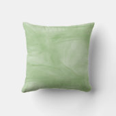 シンプル薄い緑の繊細な大理石モノグラモダンム クッション (裏面)