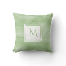 シンプル薄い緑の繊細な大理石モノグラモダンム