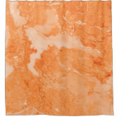 シンプル薄い茶色の大理石テクスチャ シャワーカーテン (正面)