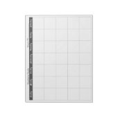 シンプル薄い薄い薄い名前縁ど月次プランナー ノートパッド (回転)