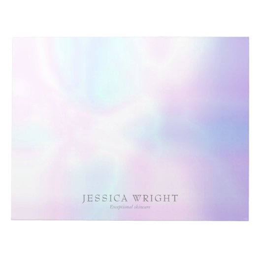 シンプル虹色 ノートパッド (正面)