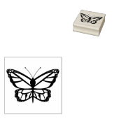 シンプル蝶の形 ラバースタンプ (押印)