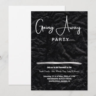 シンプル行く遠くにパーティの招待状 招待状