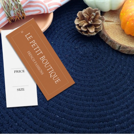 シンプル衣料品テラコッタディスプレつるイプライスラベル