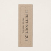 シンプル衣料品ブティッククラフトスイングプライスラベル (正面)