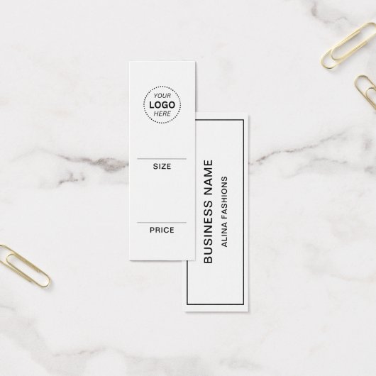シンプル衣料品事業ロゴ表示価格ラベル (オフィス)