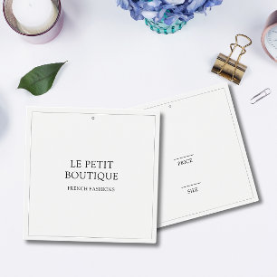 シンプル衣料品店スクエアスイング価格ラベル