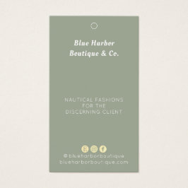 シンプル衣料品店セージグリーンリテール価格ラベル