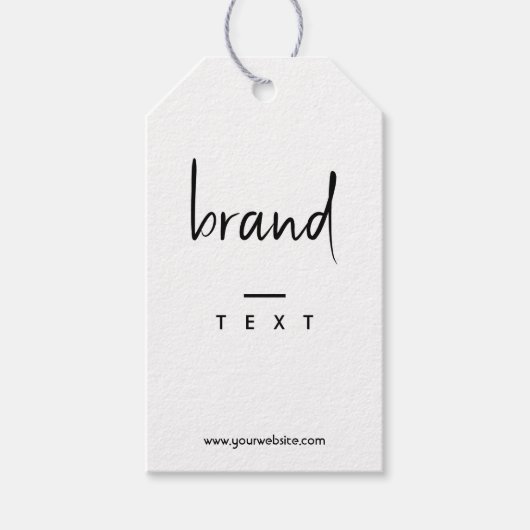 シンプル衣服黒ぶら下がったの表示価格ラベル ギフトタグ (正面)