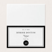 シンプル表の白黒エレガント番号 (外部フラット)