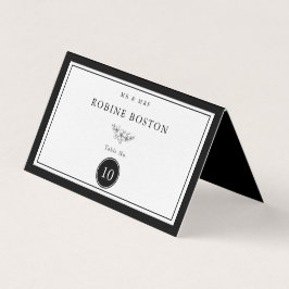 シンプル表の白黒エレガント番号