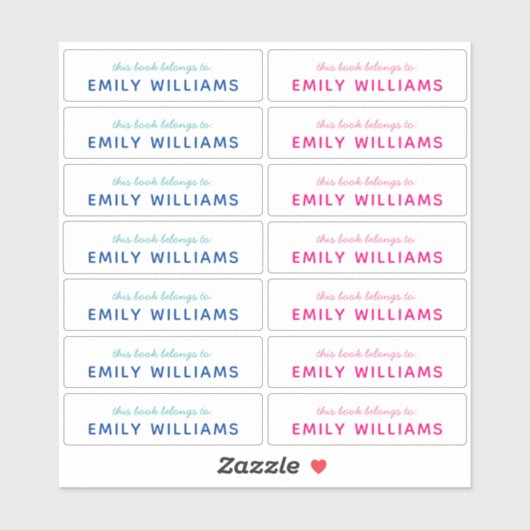 シンプル表名 シール (シート)