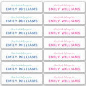 シンプル表名 シール (正面)