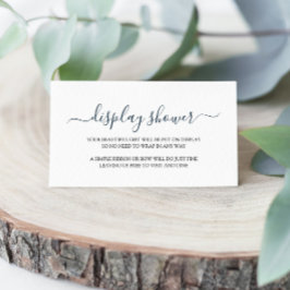 シンプル表示シャワー外装カード エンクロージャーカード