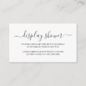 シンプル表示シャワー外装カード エンクロージャーカード (正面)