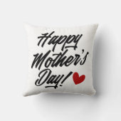シンプル装飾用クッションハッピーマザーズデイ クッション (裏面)