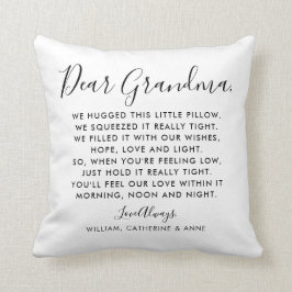 シンプル親愛モダンおばあちゃんメッセージ クッション