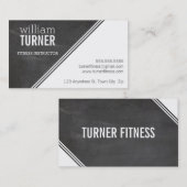 シンプル角モダン文字ミニマルトレンディー 名刺 (正面/裏面)