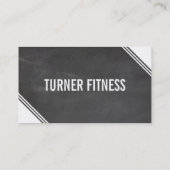 シンプル角モダン文字ミニマルトレンディー 名刺 (裏面)