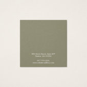 シンプル角型スタッドイヤリングディスプレイカード (裏面)