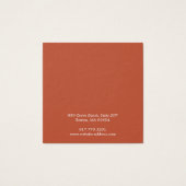 シンプル角型スタッドイヤリングディスプレイカード (裏面)