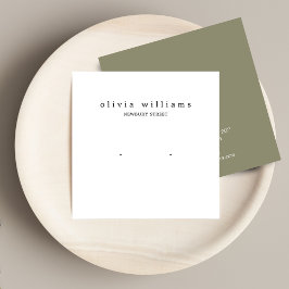 シンプル角型スタッドイヤリングディスプレイカード